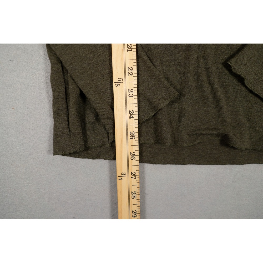 Polo Ralph Lauren Womens Turtleneck Top Olive Green Size XL Cotton Lyocell Pony image 9